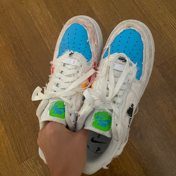 Nike Air Force one tear away size 9/9.5 - Picture 3 of 3